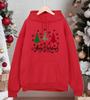 Merry Christmas Plaid Trees Print Men Hoodies Autumn Street Pullover All-Match Casual Hoody Unisex Fleece Oversized Sportswear