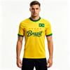 2026 Brazil Jersey T-Shirt 3D Graphic Print Streetwear Short Sleeve Fashion Man Women Tops Round Neck Casual Wear Tee for Summer