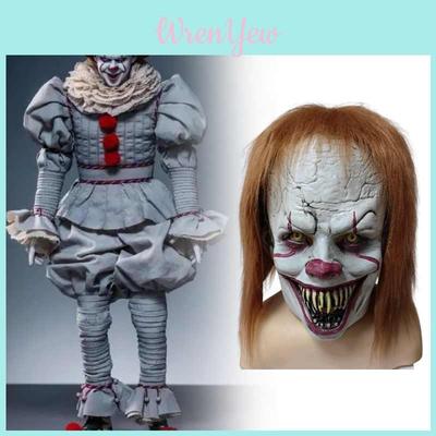 It Pennywise Clown Mask Latex Horror Face For Halloween Costume And Party Use