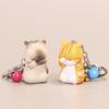 Cute Cat Chubby Keyring Bag Ornament Cartoon Car Bag Pendant Keychain Women Jewelry Accessories