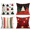 Christmas Tree Pillowcase Cushion 100% Polyester 45x45cm Throw Pillow Cover Sofa Chair Bed Cushion Cover Pillowslip Home Decor