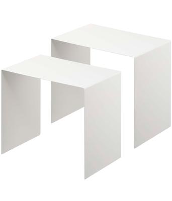 Yamazaki Jitsugyo 5037 Caixa de Armazenamento Superior Conjunto de Torre de Armazenamento de 2 Prateleira, 2, Branco, Aprox.. L31XP20XA28cm, Prateleira,