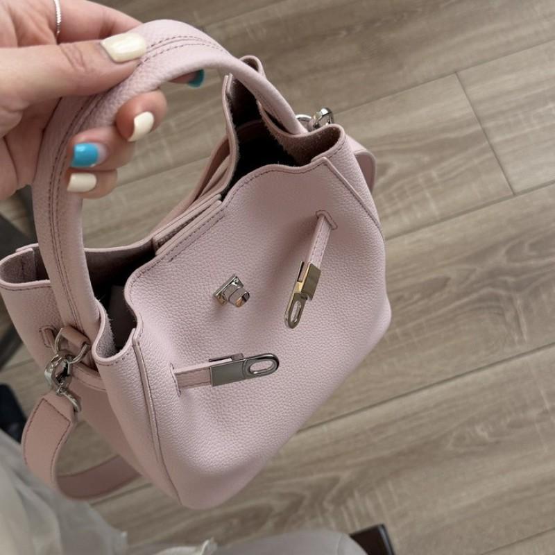 Echte Leder Damen Tasche Oberste Schicht Rindsleder Große Kapazität Eimer Modisch Vielseitig Handtasche Einzel Schulter