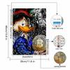 5D DIY Diamond Art Painting Kits for Adults, Donald Duck, A Financial Tycoon Full Round Crystal Diamond Kits for Beginner for Home Wall Decorate