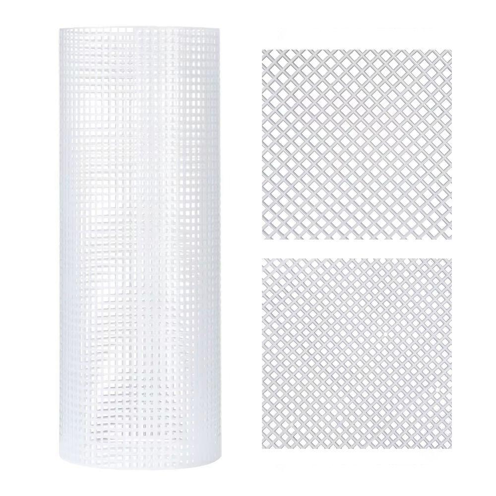 DIY Crafting Plastic Bag Mesh Grid Black White Durable Mesh Cloth 33x50CM Net Cover