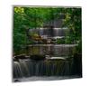 3D Nature Landscape Waterfall Scenery Waterproof Shower Curtain Bathroom Products Creative Polyester Bath Curtain With 12 Hooks