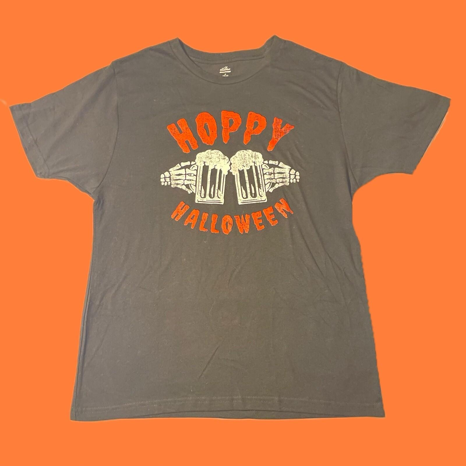 Hoppy Halloween Shirt (M) Beer Skeleton Unisex T-Shirt XXXXL