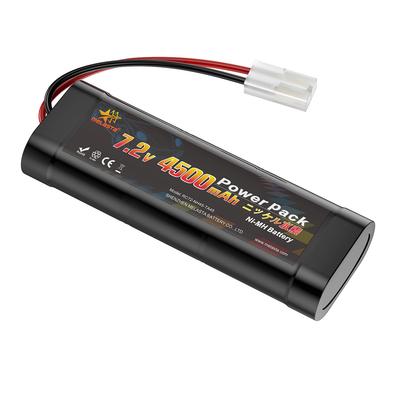 Batterie radiocommandée Melasta 7,2 V Ni-MH 4 500 mAh compatible Tamiya. Compatible avec de nombreux modèles RC [certifié CE ROHS]
