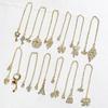 Un morceau de strass brillants en Zircon pour Nail Art, diamants de luxe, chaînes à pampilles, bijoux en perles, décorations d'ongles, accessoires de manucure