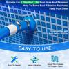Universal Swimming Pool Hose Connector 2 Rubber Adapters 4 Stainless Clamps Secure Pool Maintenance Tool