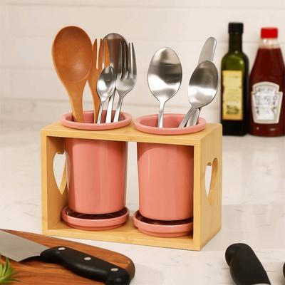 Wielofunkcyjny Ceramiczny Uchwyt na Pałeczki Przeciwpleśniowy Duża Pojemność Uchwyt na Naczynia Organizer na Domowe Sztućce Impreza