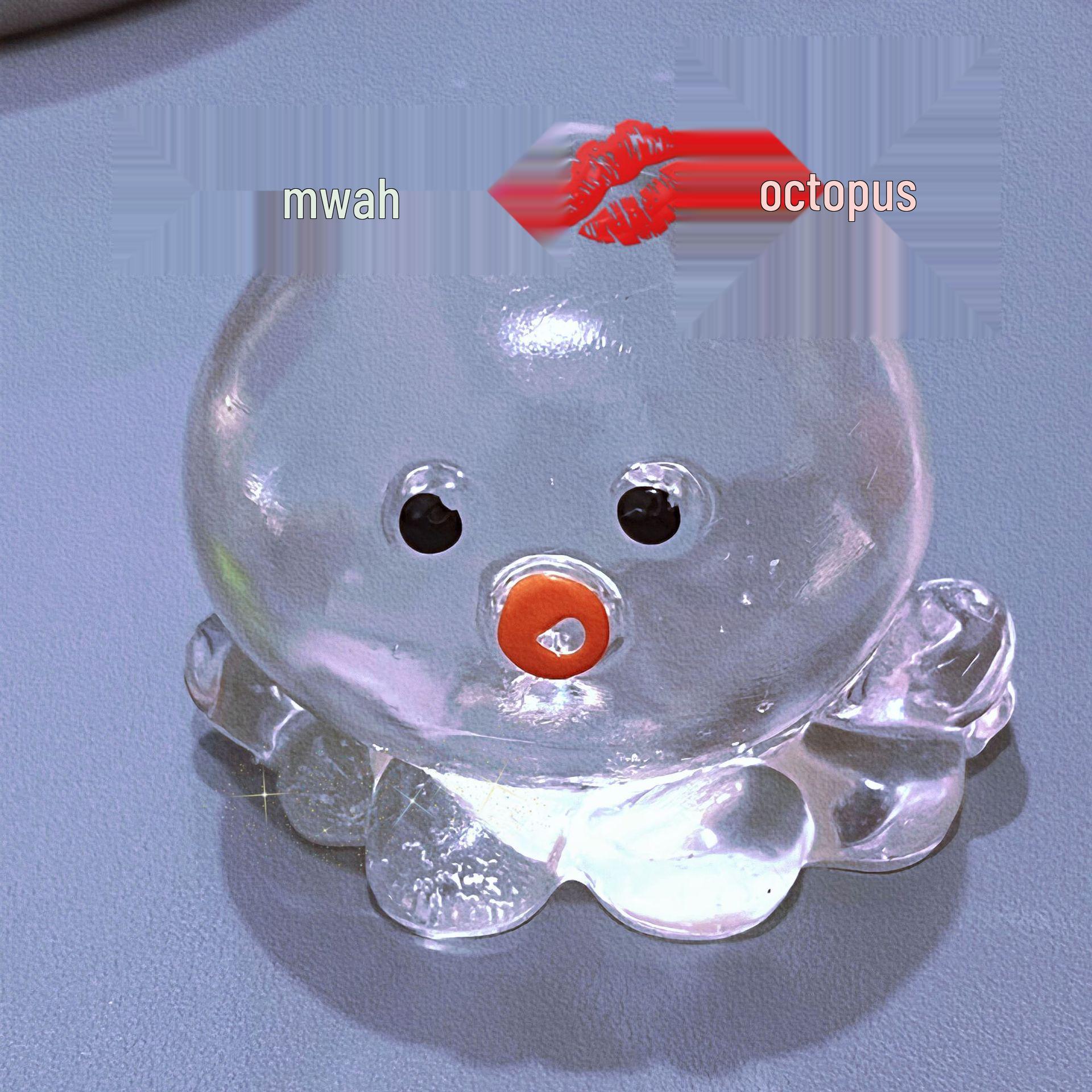 Игрушка-антистресс «Осьминог» с эффектом медленного восстановления и клубничным ароматом – Случайный артефакт для снятия стресса