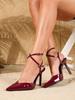 French Chic High-Heeled Slingback Sandals - Pointed Toe Stiletto Heels