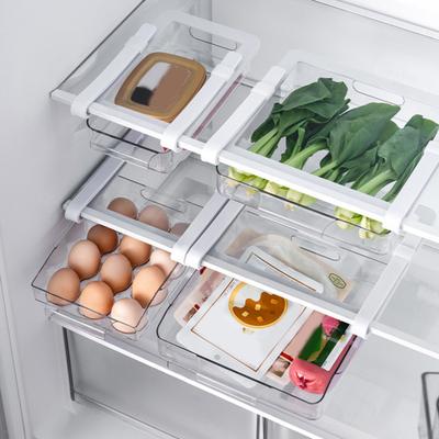 Refrigerator Storage Box Hangable Drawer Design Healthy Food Preservation Box Eggs Vegetables Fruits Storage Holder