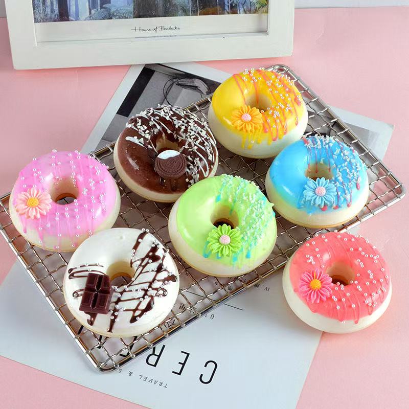 PU Fake Cake Donut Bread Artificial Food Model Simulation Dessert Table Home Decor Decoration INS Photographic