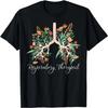 Funny Respiratory Therapist Therapy Lung Fall Thanksgiving T-Shirt