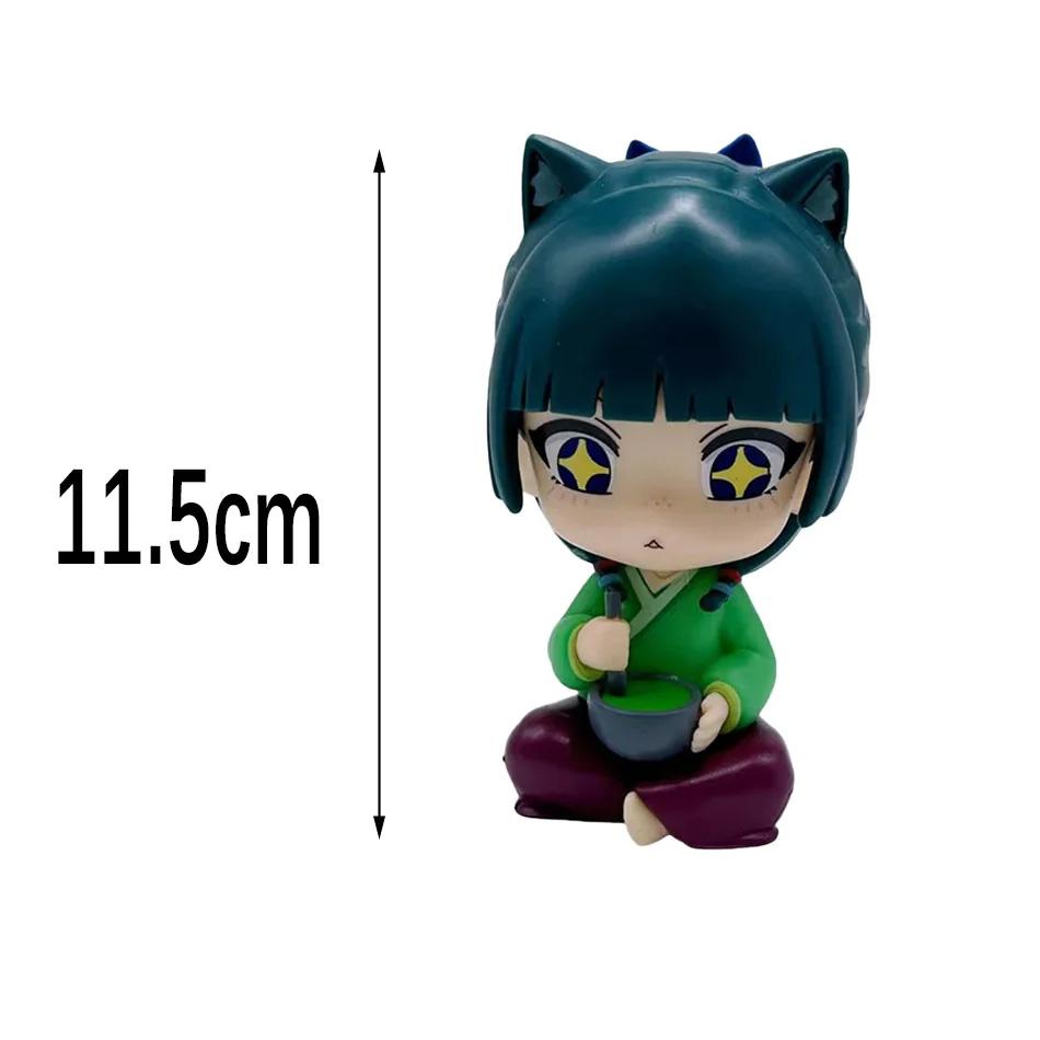 New 11CM The Apothecary Diaries Maomao Jinshi Mini Figure Anime Periphery Kawaii Sitting Toys Desktop Car Ornaments Model Gifts