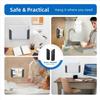 2Pcs Wall Mount Notebook Bracket Adjustable Under Desk Mount New Laptop Mount Holder