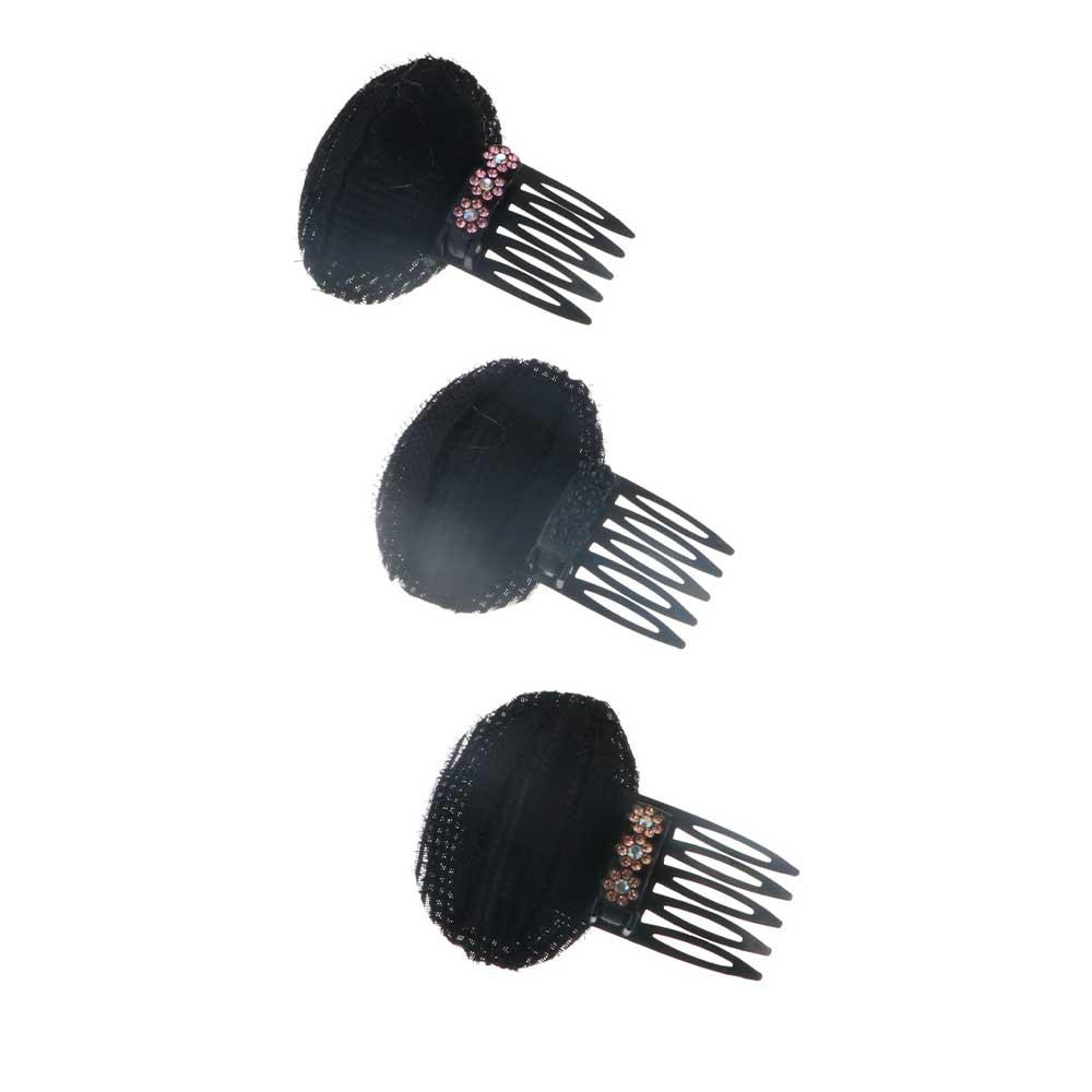 Sweet Flower Puff Hair Head Cushion Invisible Braid DIY Hair Styling Tool Sponge Hair Clip Invisible Volume Hair Clip Girl