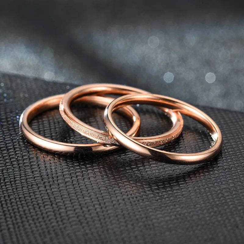 3 Piece Trendy Stylish Free Dainty Rings Stainless Women Steel Gold Color Color Knuckle Rings Lady Waterproof Minimalist Jewelry Present GiftFashion