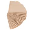 100PCS Coffee Filter Paper Disposable Natural Wood Pulp Cone Shape Coffee Strainer