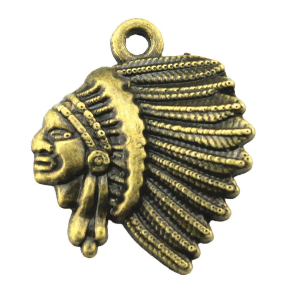 Charms Egipski Faraon Szef Wisiorki Vintage Biżuteria Materiały QC048