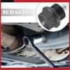 Universal M18x1.5 Car Magnetic Oil Drain Plug Bolt with 3 Gasket Black Pack of 1