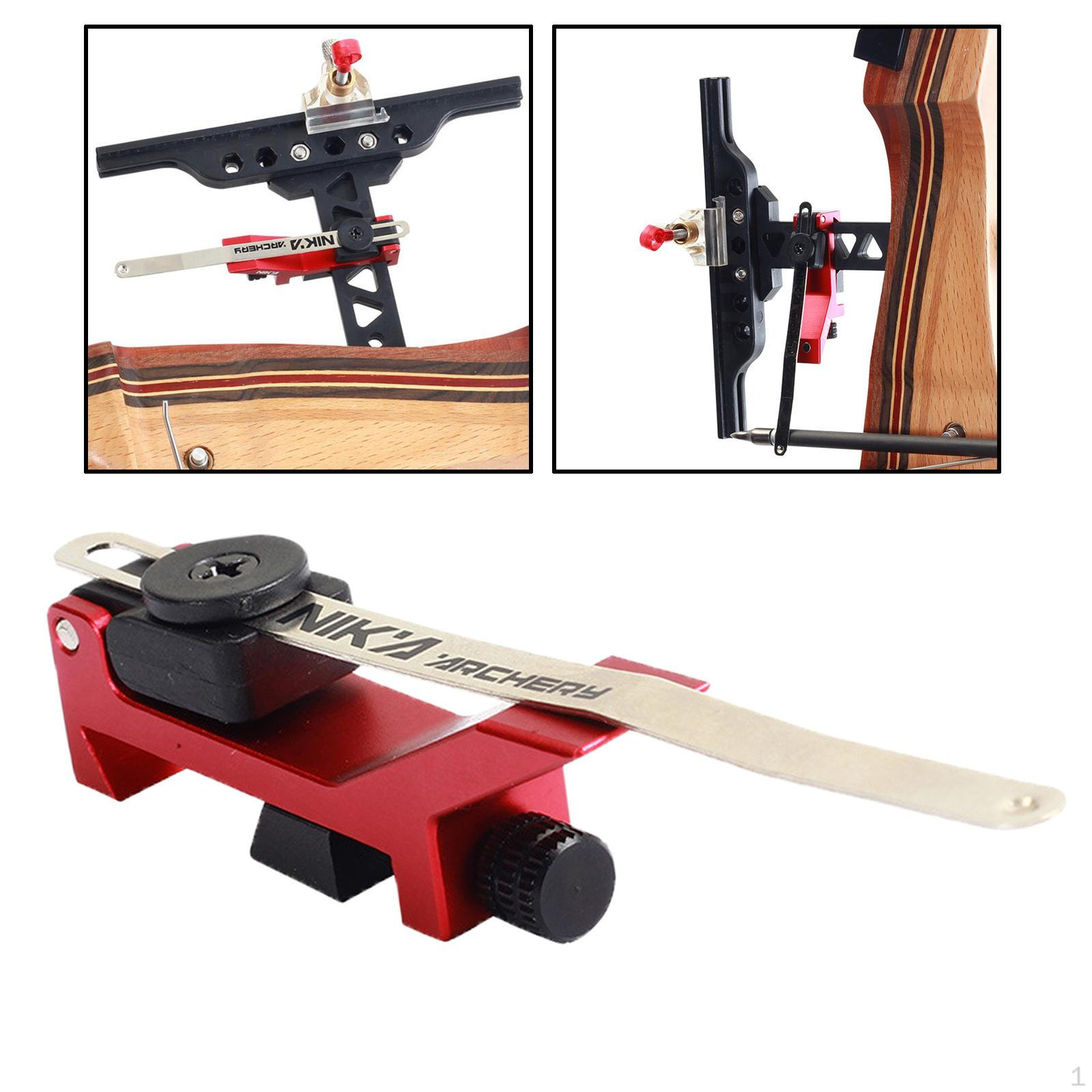 Adjustable Magnetic Recurve Bow Sight for Precise Shooting and Hunting nero