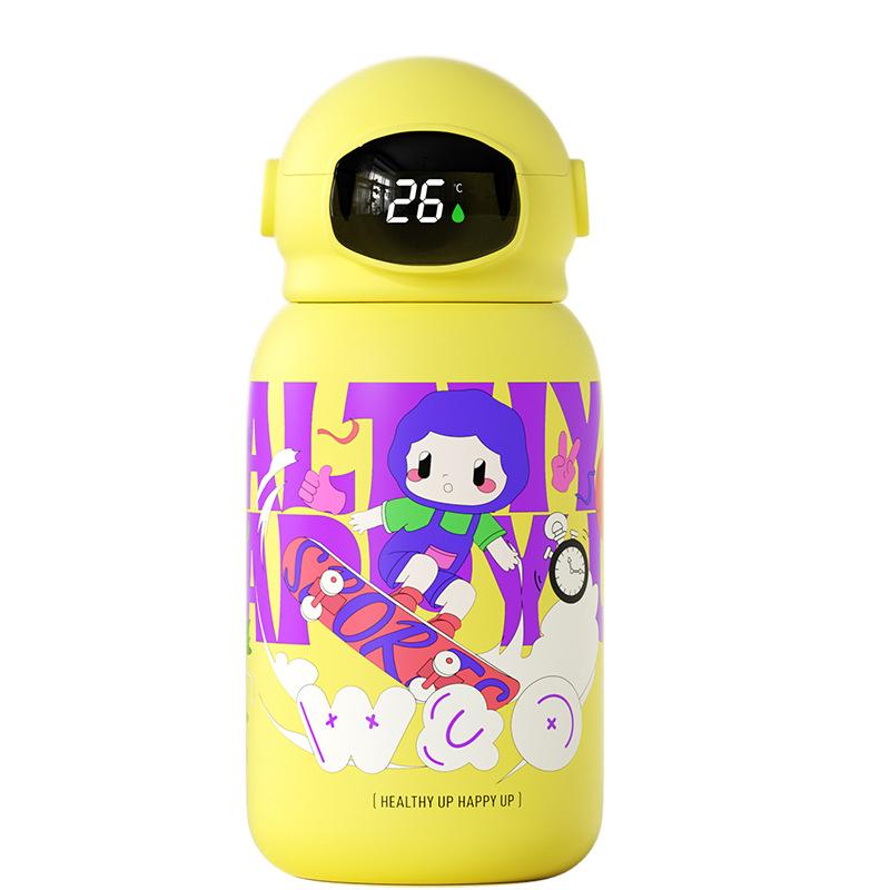 

Высококачественная студенческая чашка для воды из пищевой нержавеющей стали 316 с соломинкой 550ml