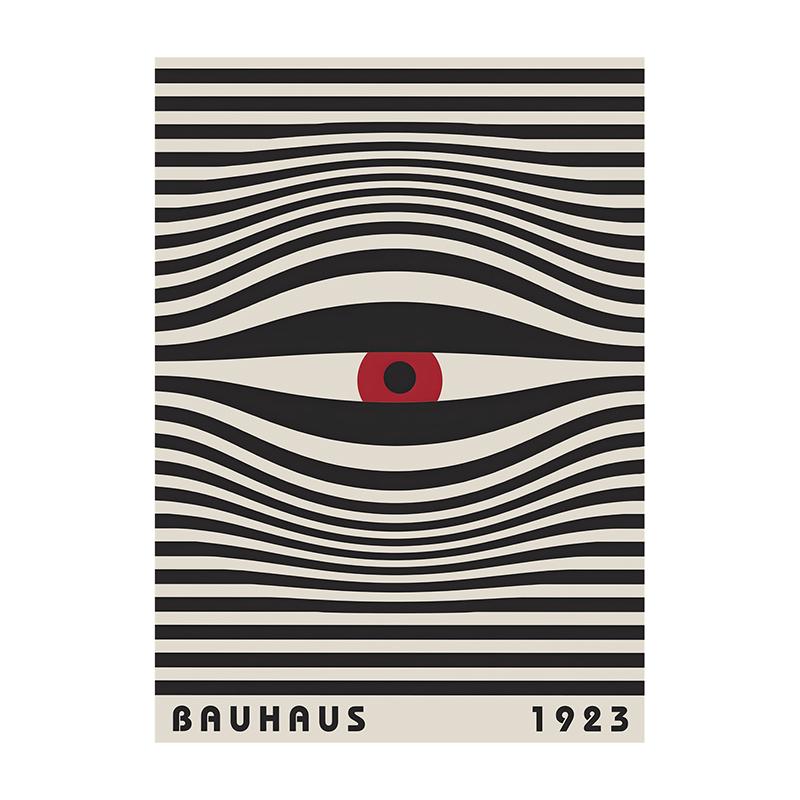 Bauhaus Exhibition Poster Chair Canvas Painting Vintage Bauhaus Print Wall Art Picture for Living Room Cuadros Home Decoration