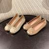 Inner Height Increase Ballet Single Shoes Women's Summer New Soft Sole Not Tired Foot Bow Mary Jane Women's Shoes