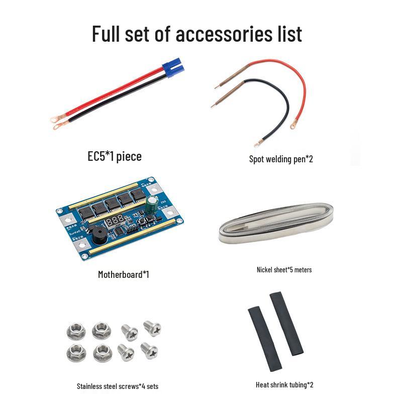 2V Integrated Control Board for Automatic 8-Point Welding - Portable 650mAh Lithium Battery Spot Welder with Accessories