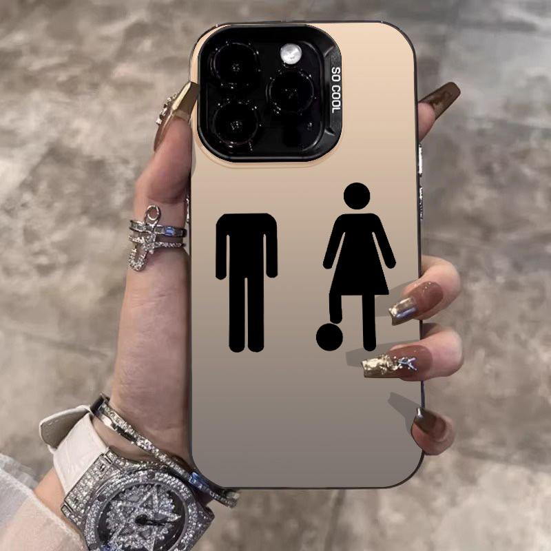 

Creative Kick Head Design IMD Phone Case For iPhone 16 Pro Max 15 14 13 12 11 16E 17 Air X XR XS Max 7 8 Plus Shockproof Cover iPhone Air
