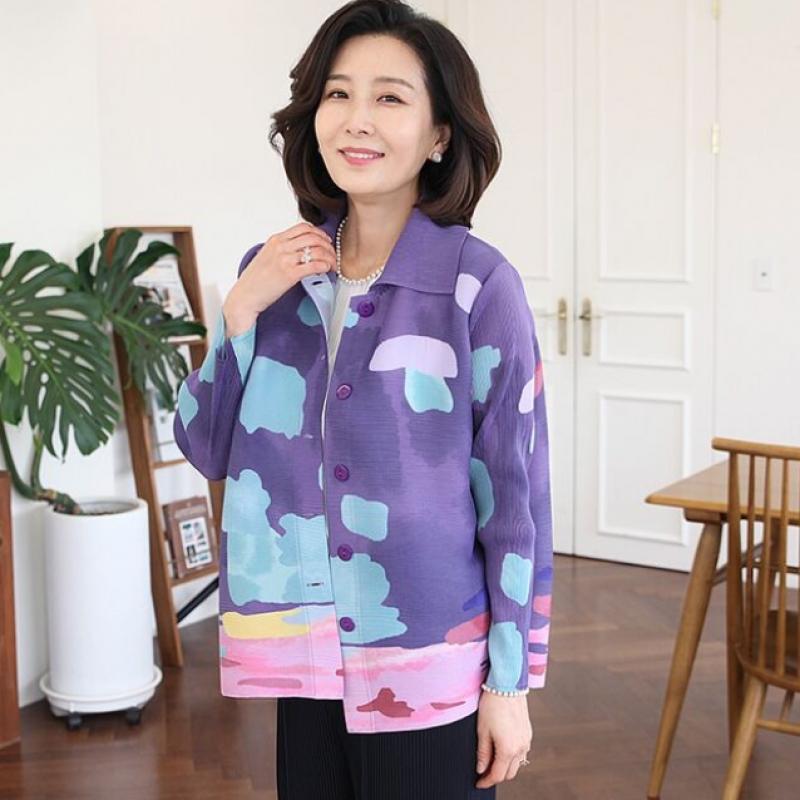 Shiz Madam Women S Pleated Collar Jacket J31659
