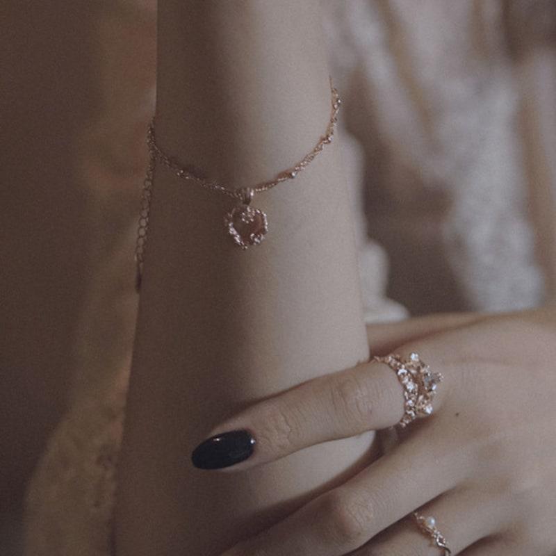 

tomorrowobject Flower breeze. rose. bracelet 04 plated rose gold