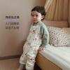 Baby Long Sleeve Sleep Sack 6-Layer Bamboo Cotton Split Leg Anti-Kick Blanket Fall
