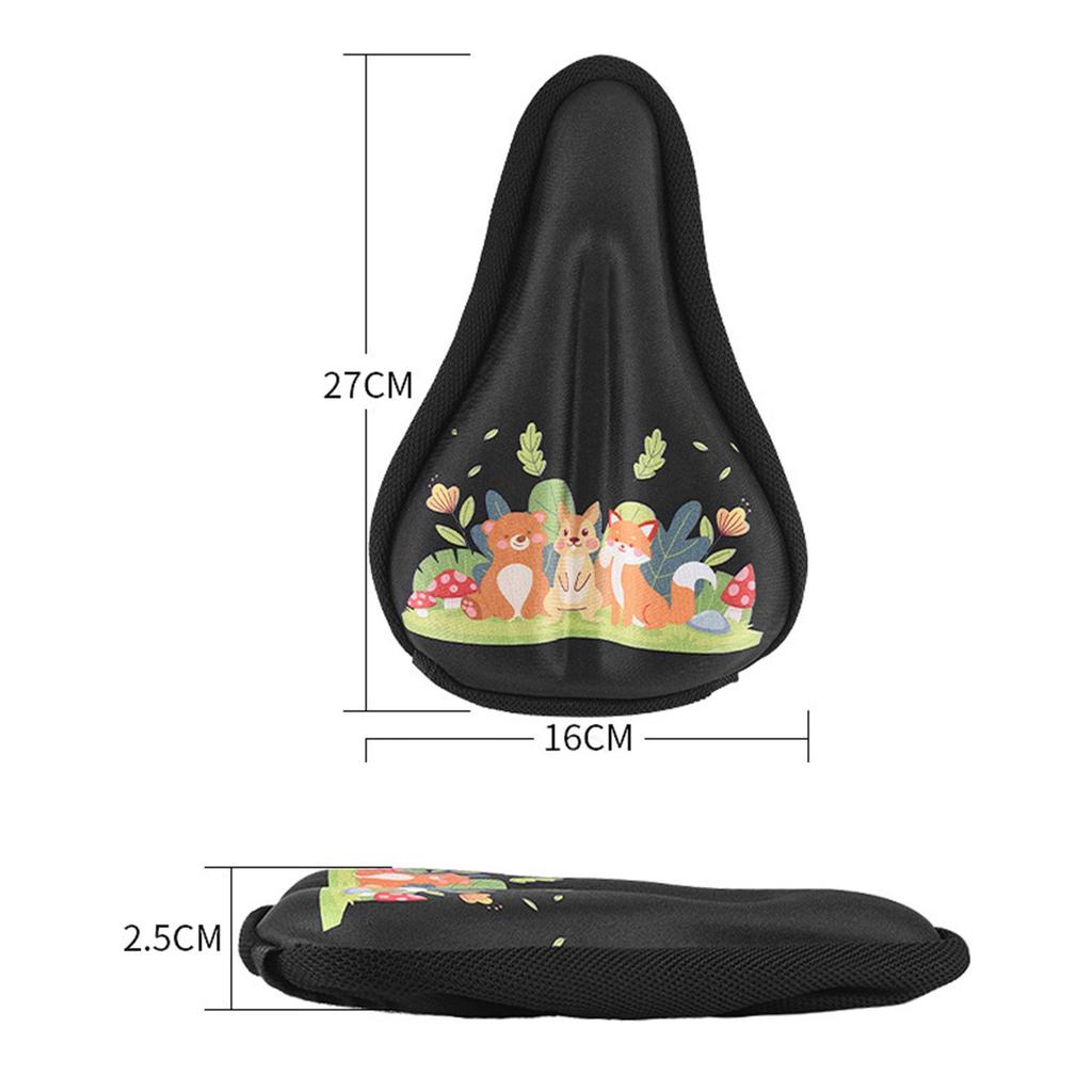 Potah na sedátko dětského jízdního kola, Ochranný potah na sedátko jízdního kola s pláštěnkou, Polštářek na sedátko dětského kola, Černý