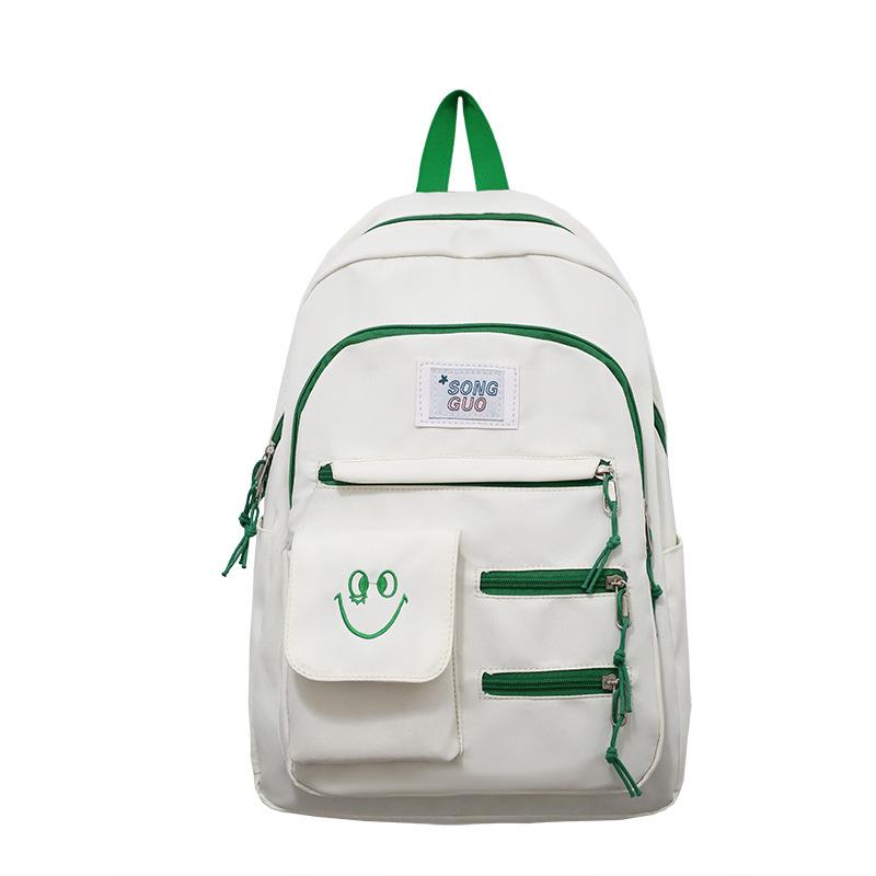 Backpack New primary and secondary school school bag Fashion contrasting color backpack