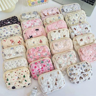Niedliche Cartoon Kleine Reise Kosmetik Lippenstift Kopfhörer Karten Tragbare Aufbewahrungstasche Geldbörse Damen Geschenk Beutel In Make-up Taschen Organizer