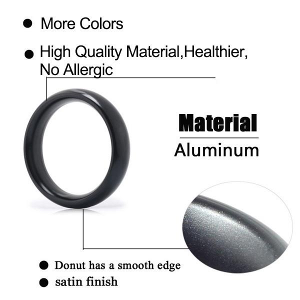 Metal Donut Cock Ring for Men Aluminium Steel Cockring for Erection and Delay Ejaculant  40MM 45MM 50MM