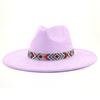 Suede Fedora Hat Autumn Black Big brim Jazz Hat Suede 2023 Latest Wholesale Jazz Hat for Men and Women Fedora sombrero hombre