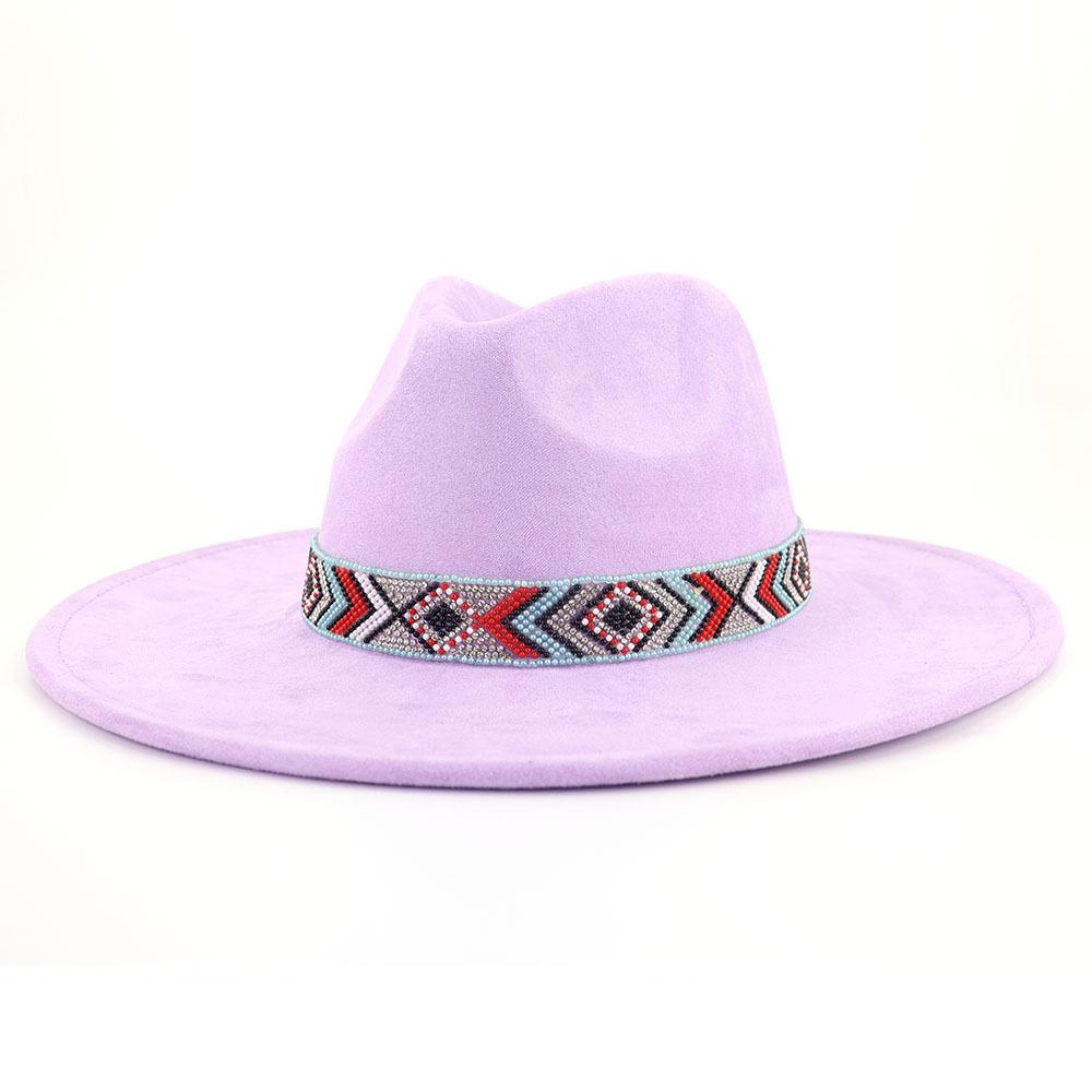 Suede Fedora Hat Autumn Black Big brim Jazz Hat Suede 2023 Latest Wholesale Jazz Hat for Men and Women Fedora sombrero hombre