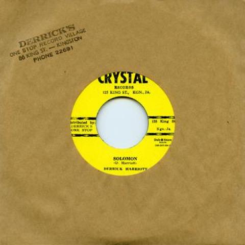 7inch Record DERRICK HARRIOTT / BOBBY ELLIS, JET - Solomon / Emperor DSRDH7004 Crystal/Dub Sto 1967 Japan Reggae, Ska & Dub Used