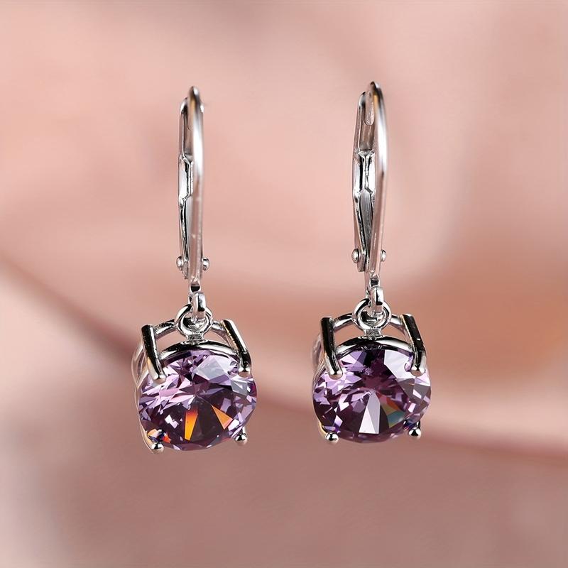 Αυθεντικά Ασημένια Σκουλαρίκια Κρεμαστά με Κυκωνικό Ζιργκόν CZ για Γυναίκες και Κορίτσια Μόδα Κοσμήματα