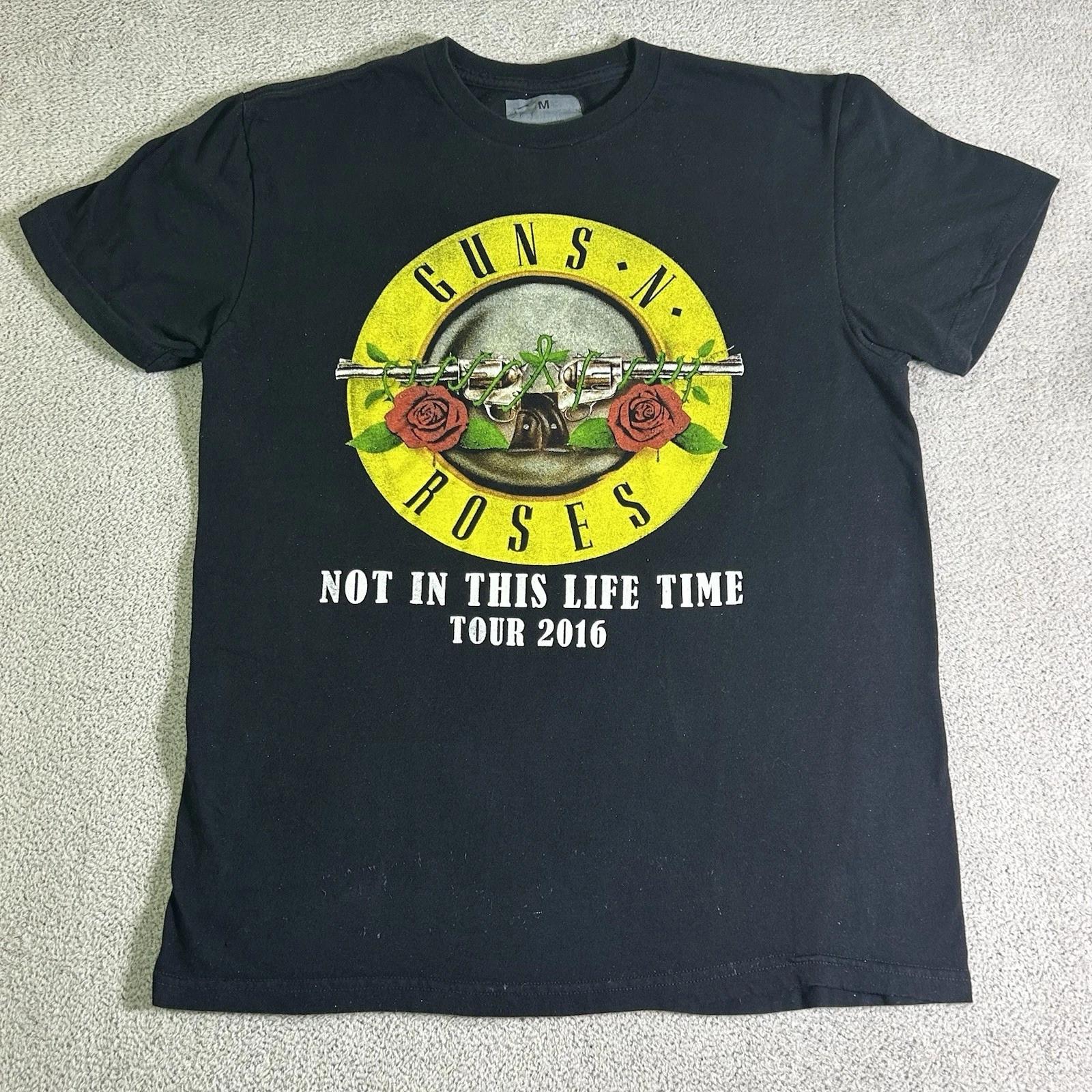 Графическая футболка Guns N Rose для взрослых, размер M, черная, тур Not In This Life Time 2016 XL