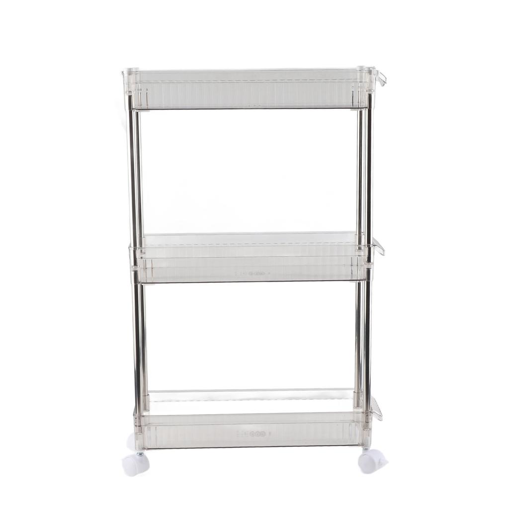 Bathroom Gap Shelf Bathroom Cosmetics Transparent Storage Rack Multi Layer Bathroom Organizer 4