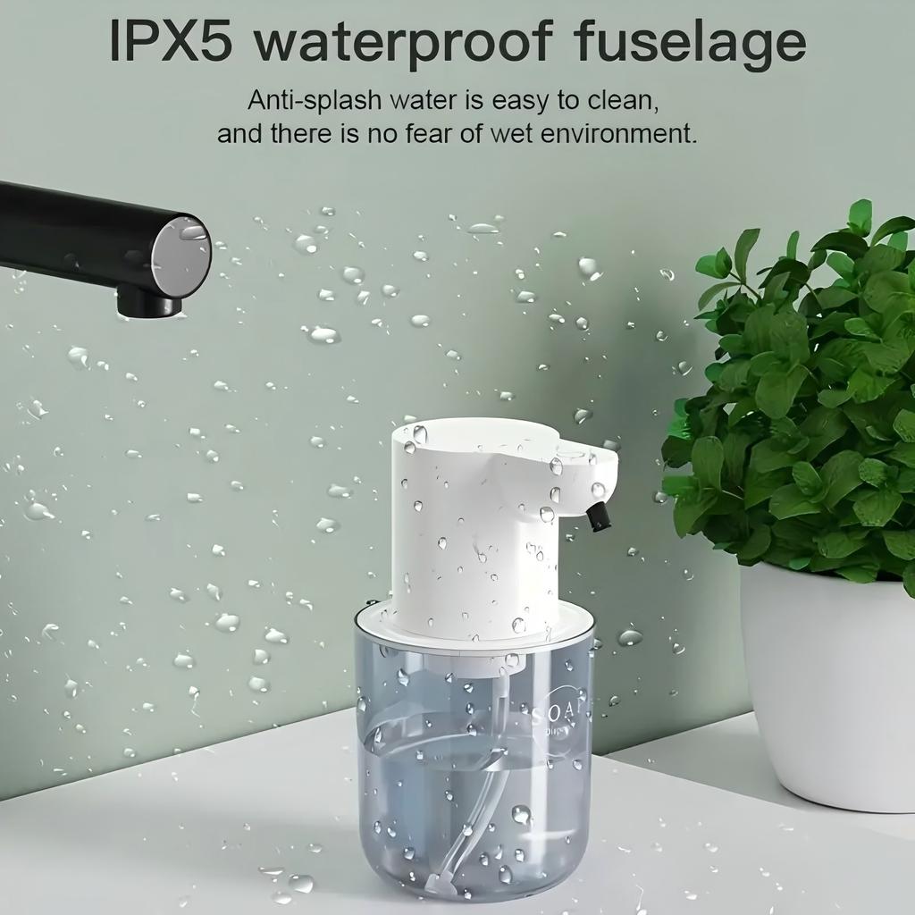 400ML Simple Wall-Mounted Intelligent Rechargeable Automatic Sensor Soap Dispenser Hand Washing Sanitizer Machine For Women/Men