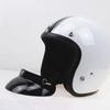 Universal Black 3-Snap Motorcycle Helmet Peak Lens Open Face Sun Shade Visor Shield
