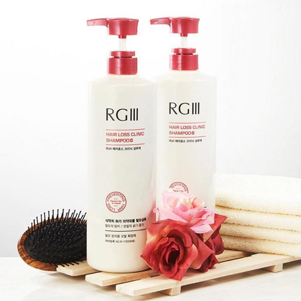 Man with Flowers RG3 Hair Loss Clinic Functional Shampoo Floral Woody Fragrance, 1L, 2 Pcs.