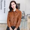 Women's Short Fall Leather Jacket: A Simple, Minimalist Biker-Style Jacket